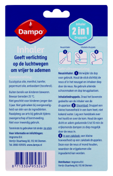Dampo Inhaler en 2-in-1 Inhalatiedruppels