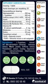 Lucovitaal  Melatonine 5-HTP L-Trypt.30ST