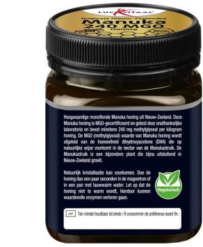 Lucovitaal  Manuka honing 240MGO 250gr