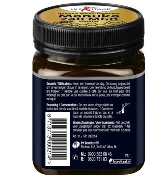 Lucovitaal  Manuka honing 240MGO 250gr