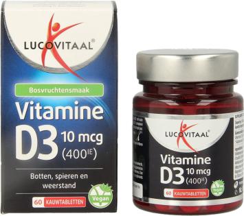 Lucovitaal  D3 10mcg (400IE) Vegan 60ST