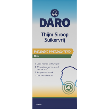 Daro Thijm Siroop Suikervrij 200ml