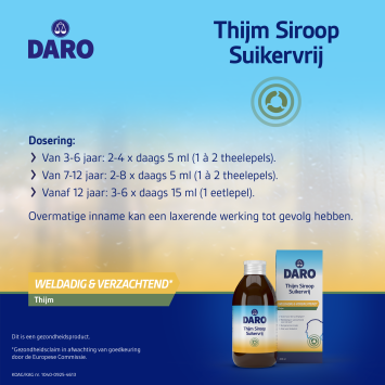 Daro Thijm Siroop Suikervrij 200ml