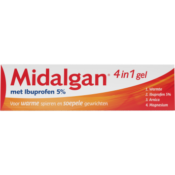 Midalgan 4in1 Gel met Ibuprofen 5% 100gr