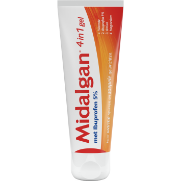 Midalgan 4in1 Gel met Ibuprofen 5% 100gr