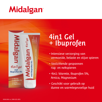 Midalgan 4in1 Gel met Ibuprofen 5% 100gr