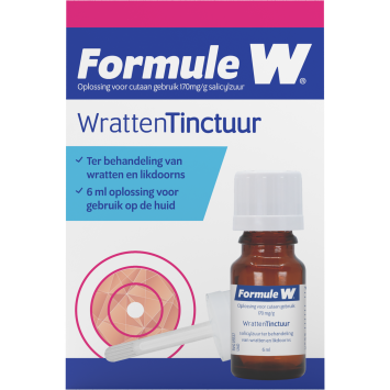Formule W Salicylzuur 170 mg/g Wrattentinctuur 6ml