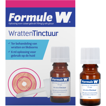 Formule W Salicylzuur 170 mg/g Wrattentinctuur 6ml