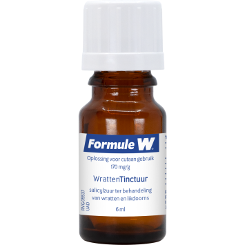Formule W Salicylzuur 170 mg/g Wrattentinctuur 6ml