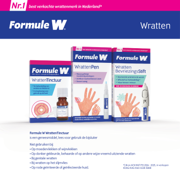 Formule W Salicylzuur 170 mg/g Wrattentinctuur 6ml