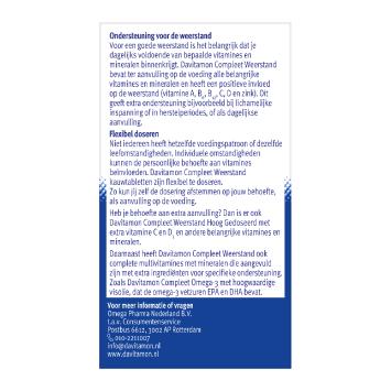 Davitamon Compleet Weerstand Aardbei Kauwtabletten 60 stuks