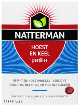 Natterman Hoest en Keel Pastille 20 stuks