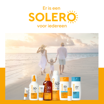 SOLERO Hydraterende Zonnebrandcrème Gezicht SPF50+ 50ml
