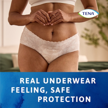 Tena silhouette plus lw blanc large 10st