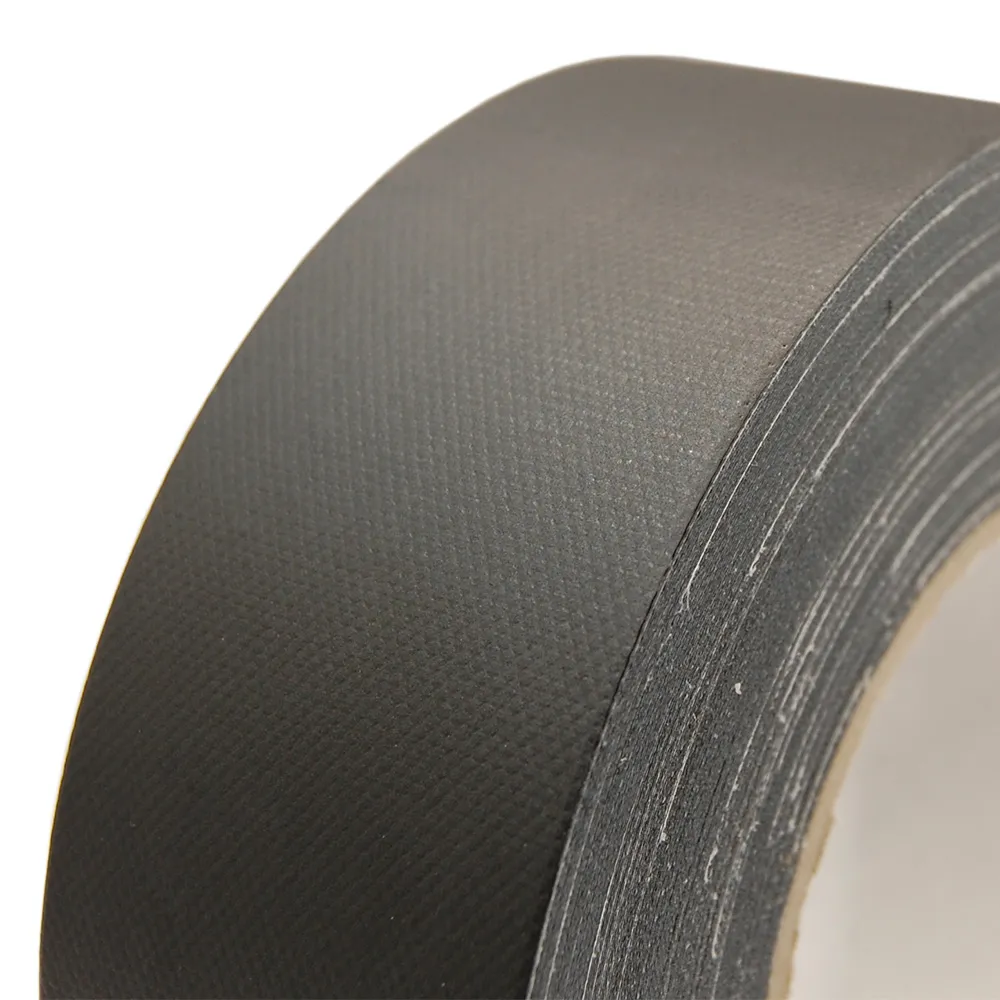 3364 Mat zwarte Duct tape topkwaliteit (80 mesh) 50mm x 50 meter