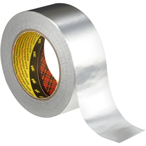 3M 1436 Aluminium tape met liner 75mm x 50 meter