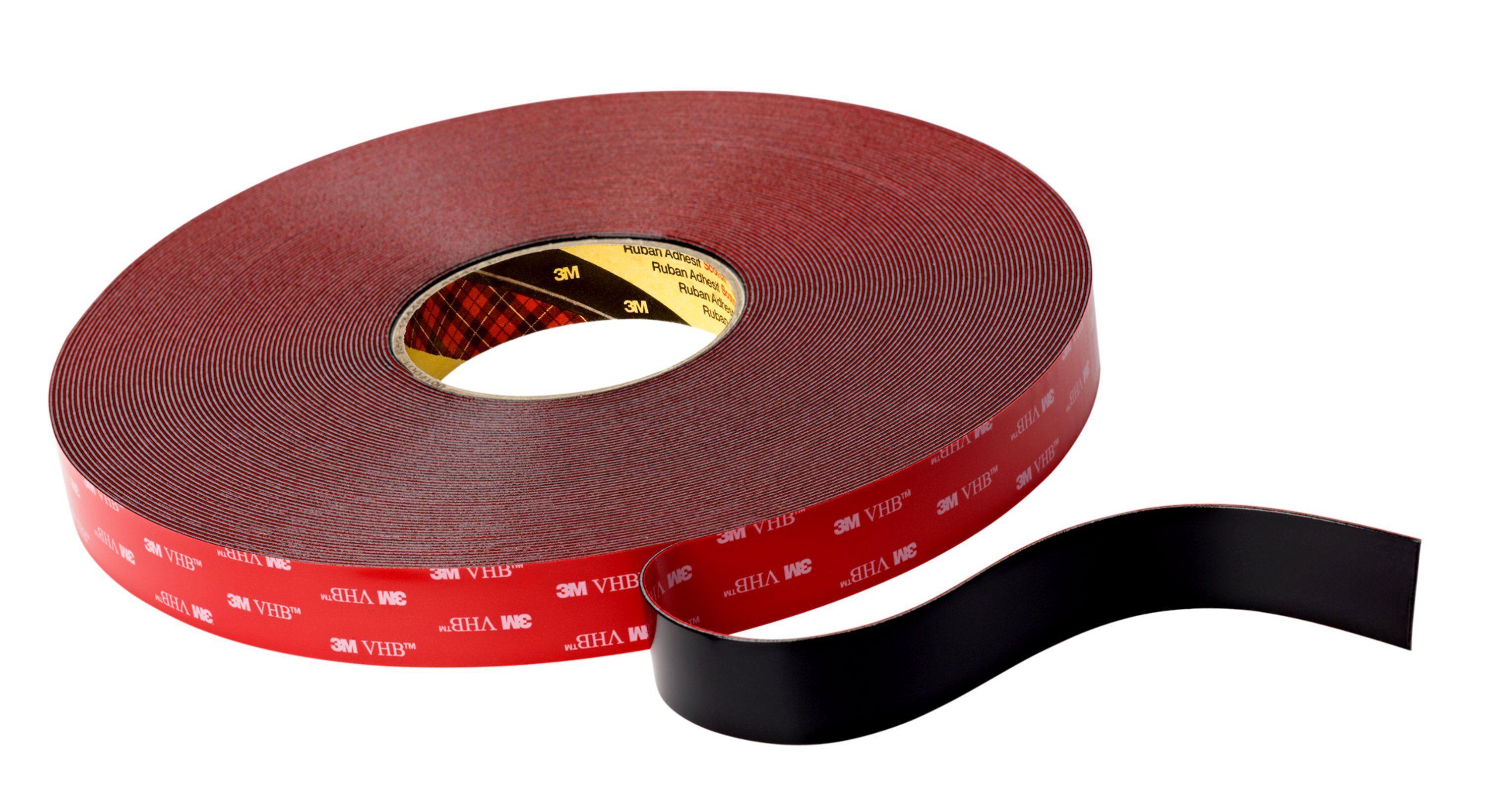3M 5925 Dubbelzijdig VHB tape 0.6mm x 6mm x 66 meter Zwart