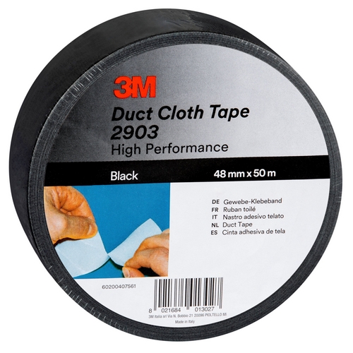 3M 2903 Duct tape universeel 48mm x 50 meter Zwart