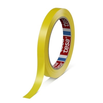Tesa 62204 PVC zakkensluiter tape (0.063mm) 12mm x 66 meter Geel