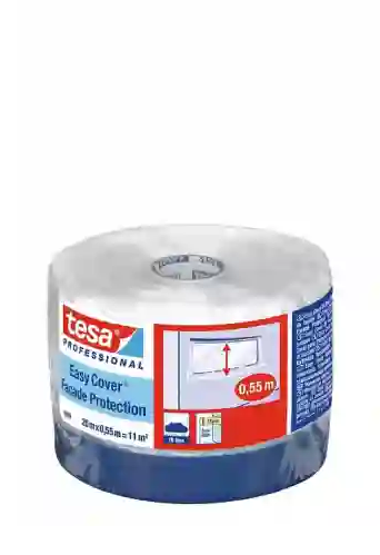 tesa 4498 Duct tape (UV-bestendig) met afdekfolie 550mm x 20 meter
