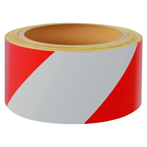 Helm royalty metaal Reflecterende tape Rood-Wit Rechts 100mm bij 10 meter