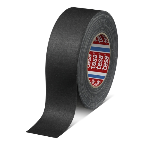 Tesa 4671 Duct tape topkwaliteit (120 Mesh) 50mm x 50 meter Mat Zwart