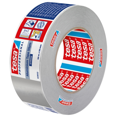 tesa 63652 Aluminium tape (50μm) met liner 50mm x 50 meter