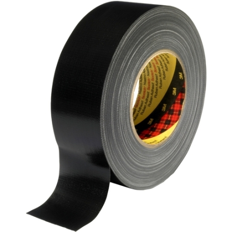 3M 389 Duct tape topkwaliteit 75mm x 50 meter Zwart