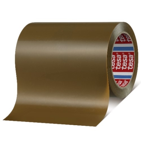 Tesa 4124 PVC verpakkingstape (65µm) 150mm x 66 meter Bruin