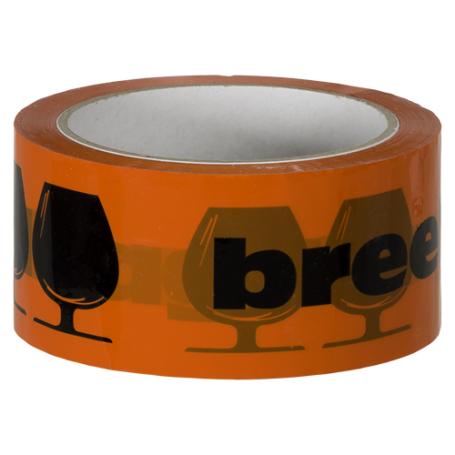 PVC fluor oranje breekbaar/fragile tape