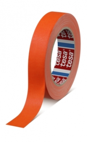 Tesa 4671 Duct tape topkwaliteit (120 Mesh) 25mm x 25 meter Fluor Oranje