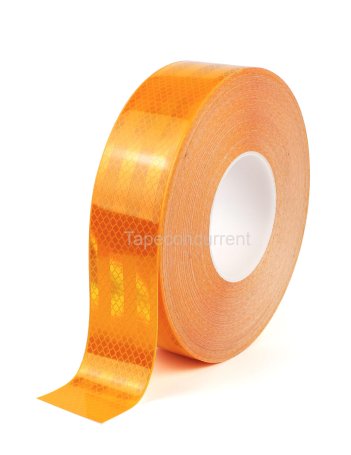 5846 Hoogwaardig reflecterende tape + certificering 50mm x 50 meter Geel