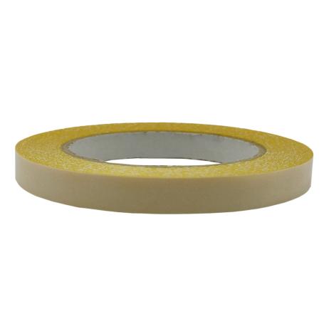 8755 Dubbelzijdig polyethyleen "exhibition" gele tape 12mm x 25 meter