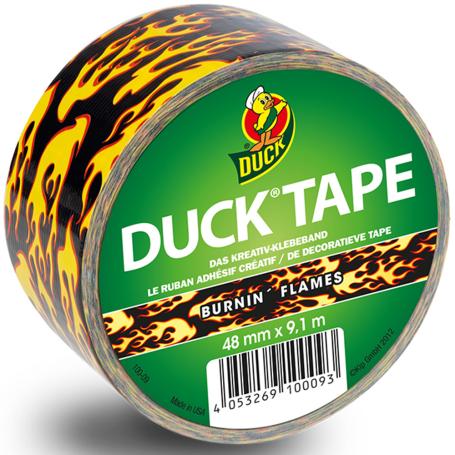 Duck Tape Burnin Flames duct tape