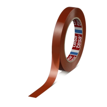 Tesa 4287 PP strapping tape met extra rekkracht 15mm x 66 meter Oranje
