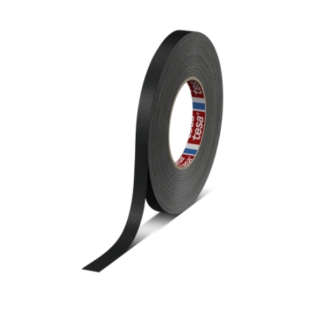 Tesa 4651 Duct tape topkwaliteit (148 Mesh) 12mm x 50 meter Zwart