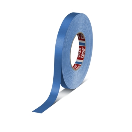 Tesa 4651 Duct tape topkwaliteit (148 Mesh) 15mm x 50 meter Blauw