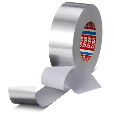 Tesa 60672 Aluminium tape met liner (75µm) 50mm x 50 meter