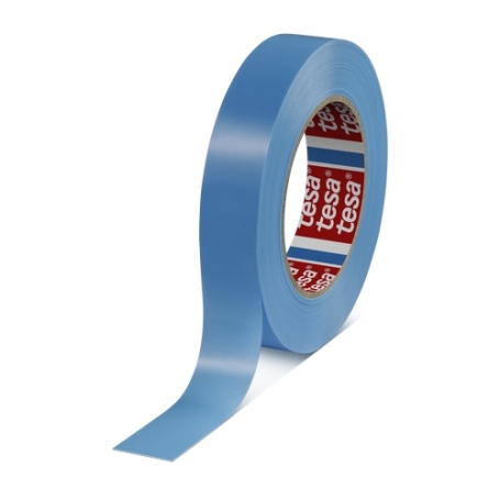 Tesa 64284 PP strapping tape (0.11mm) vlekvrij 25mm x 66 meter Licht Blauw