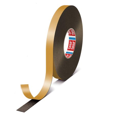 Tesa 62934 Dubbelzijdig PE schuimtape 0.8mm x 19mm x 50 meter zwart