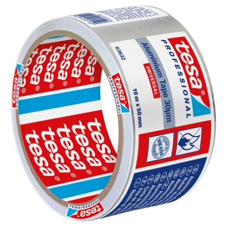 tesa 63632 Aluminium tape (30μm) met liner 50mm x 10 meter