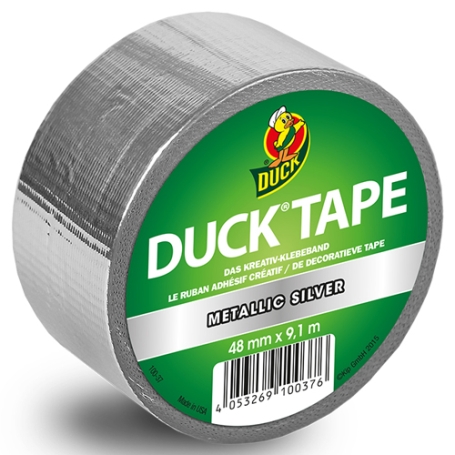 Duck tape uni 48mm x 9.1 meter Metallic Silver