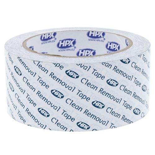 4635 PVC clean removal tape 50mm x 33 meter Wit