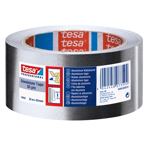 tesa 50565 Aluminium tape (50µm) zonder liner PV0 - 50mm x 50 meter