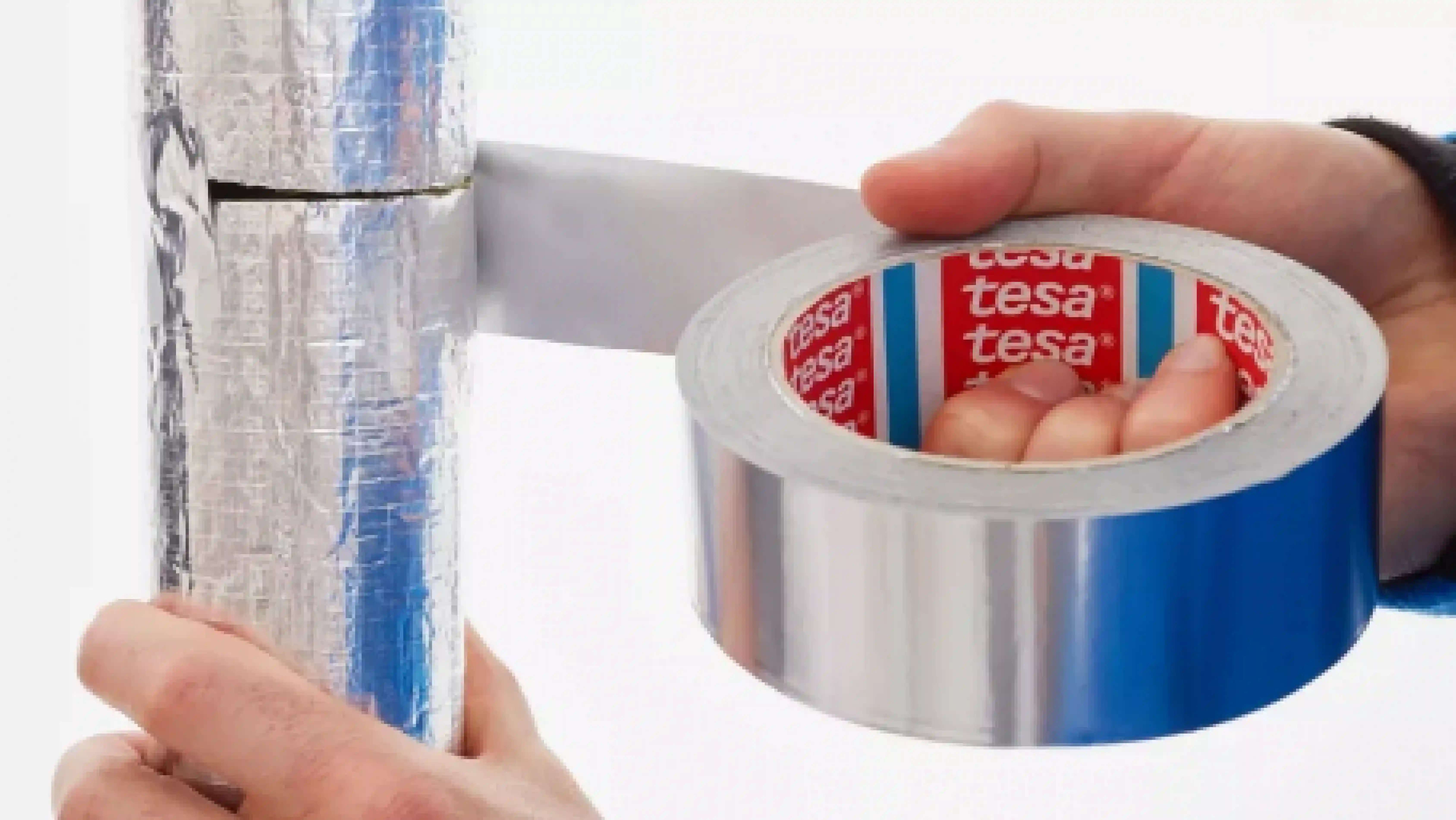 tesa 60630 Aluminium tape (30µm) zonder liner 25mm x 50 meter