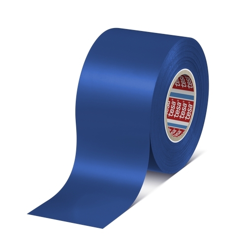 Tesa 4163 soft PVC isolatietape (0.13mm) 50mm x 33 meter Blauw
