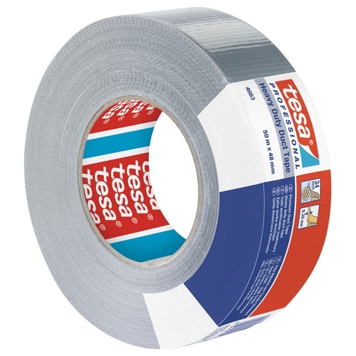 Tesa 4663 Duct tape universeel (34mesh) 96mm x 50 meter Grijs