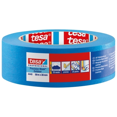 Tesa 4440 schilderstape papier UV-bestendig 38mm Blauw
