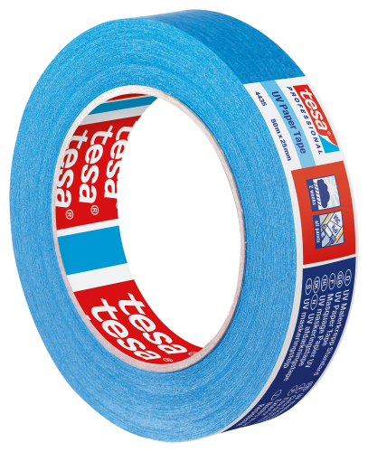 tesa 4435 Afplaktape papier UV-bestendig 25mm x 50 meter Blauw