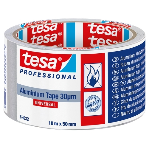 Tesa 63632 Aluminium tape (30µm) met liner 50mm x 10 meter
